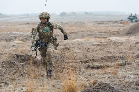 British Army Flexes its armour in Poland exercise.