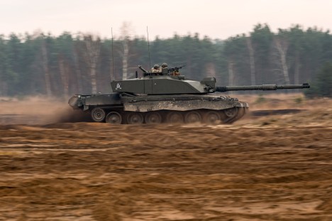 British Army Flexes its armour in Poland exercise.
