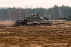 British Army Flexes its armour in Poland exercise.