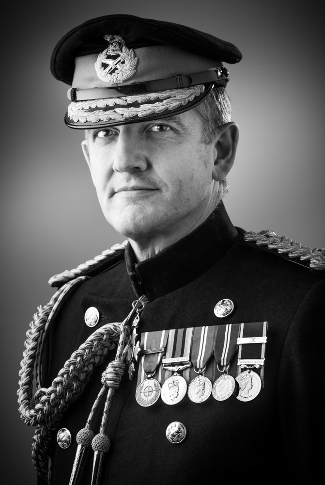 Gen Pope sitting for a portrait